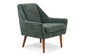 Rose Speckled Green Fabric Armchair image