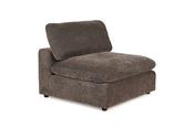 San Diego Grey Fabric Individual Armless Piece