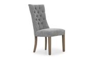 Santino Dark Grey Dining Chair with Grey Leg image