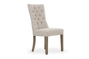 Santino Taupe Dining Chair with Grey Leg