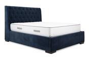 Serenity Navy Fabric Double 4'6' Storage Bed image