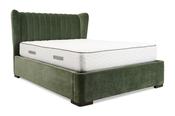 Shelly Green Fabric Double 4'6' Split-Base Storage Bed image