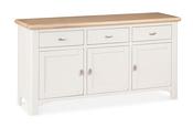Sherbury Grey Oak 3 Drawers 3 Doors Sideboard image