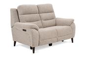 Sofia Cream Fabric Electric Recliner Sofa - 2 Seater image