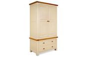 Somerset Cream Oak 2 Drawers 2 Doors Wardrobe image