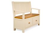 Somerset Cream Oak 2 Drawers Bench image