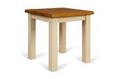Somerset Cream Oak Dressing Stool with Wooden Seat image