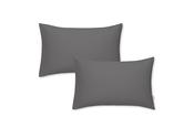 Standard Pillowcase Pair Grey 400TC Cotton Sateen image