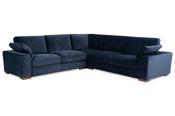 Casa Navy Fabric Universal Corner Sofa