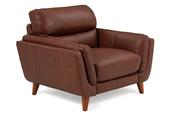 Bianca Brown Leather Armchair image