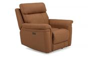 Seattle Brown Leather Electric Recliner Armchair