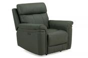 Seattle Moss Leather Electric Recliner Armchair