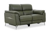 Taylor Green Leather 2 Seater Electric Recliner with Head Tilt image
