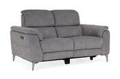 Taylor Grey Fabric 2 Seater Electric Recliner with Head Tilt image