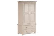 Toscana Grey 2 Drawers 2 Doors Wardrobe