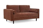 Turner Brown Fabric Sofa - 2 Seater image