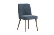 Venice Navy Dining Chair Grey Leg