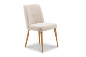 Venice Taupe Dining Chair Natural Oak Leg image