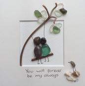 SMALL 21S   Couple on a Swing - "You will be my forever always"