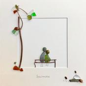 LARGE 01L Couple On A Bench - 'Soulmate' image