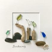 SMALL 04S  'Birdsong' - Birds on Posts image