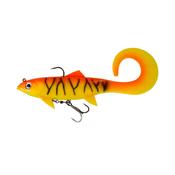 DAM Effzett Pike Seducer Curltail Lure 23cm 130g Orange/Yellow