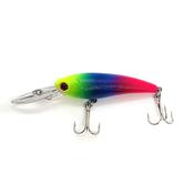 Small Metal Fishing Lure in Pink and yellow | 7g | 90mm image