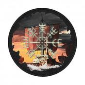 M-Tac patch Vegvisir/Drakkar Round (80mm) Black/GID