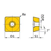 HM replacement inserts ISO SCMT09T304