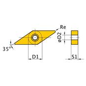 HM replacement inserts ISO VNMG160408