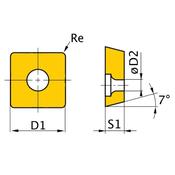 HM replacement inserts ISO SNMG090304