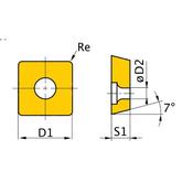 HM replacement inserts ISO SNMG120408