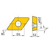 HM replacement inserts ISO DCMT070204