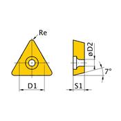 HM replacement inserts ISO TCMT110204