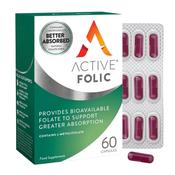 Active Folic L-Methylfolate 400mcg 60 Capsules image