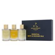 Aromatherapy Associates Essential Bath &amp; Shower Oil Collection (Relax, De-Stress, Revive) 3 x 9ml