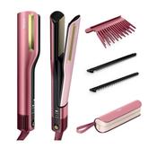 Shark SilkiPro Straight Hair Straightener + Dryer in One Tool with Heat-Resistant Storage Case-Rose Petal image