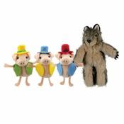 The Puppet Company 3 Little Pigs &amp; Wolf Finger Puppets