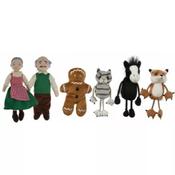 The Puppet Company Gingerbread Man Finger Puppets Set