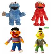 Sesame Street Hand Puppet Set – Elmo, Cookie Monster, Bert &amp; Ernie image