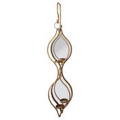 Ellie Mirrored Candle Holder Double image