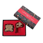 Carriage &amp; Mask Christmas Tree Ornament