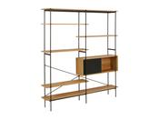 Angie 5-Shelves Bookcase - Matt Wild Oak image