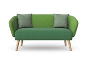 Aspect Upholstered 2-Seater Sofa with Wooden Legs image