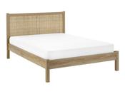Bari Rattan Bed Frame - Oak image