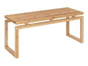 Beacon Wooden Bench - Lacquered Bamboo
