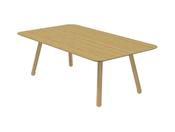 Blume Meeting Table with Wooden Legs image