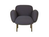 Boho Upholstered Fabric Lounge Armchair image