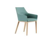 Chic 20HW Soft Seating Armchair with Wooden Legs image