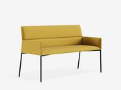 Chic Air 2-Seat Bench Seat with Metal Legs